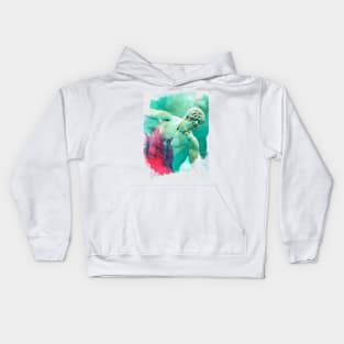 The Discobolus of Myron Kids Hoodie